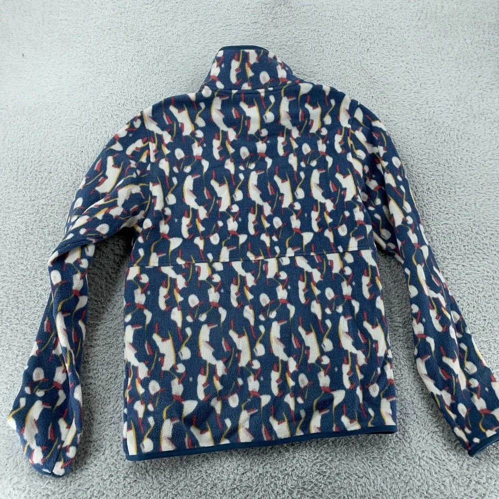 The North Face Alpine Polartec Fleece Jacket‎ Mens Small Abstract Print Full Zip
